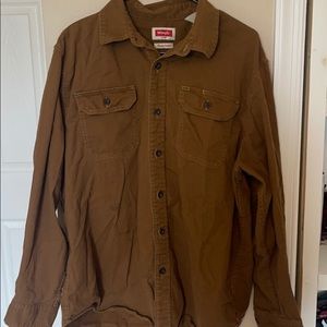 Wrangler button down comfort/ work shirt